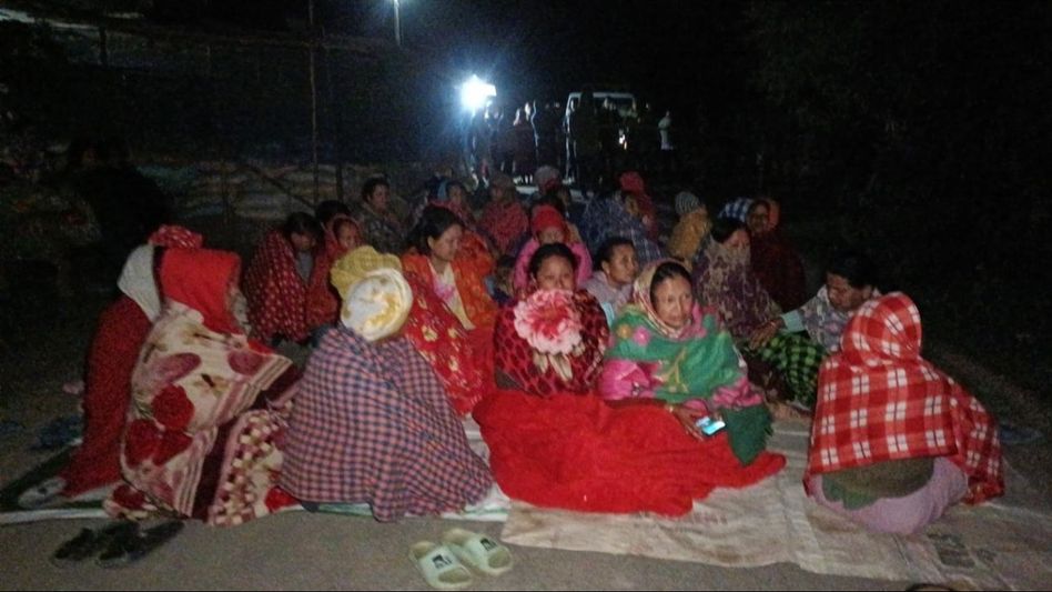 Manipur: Womenfolk from Bishnupur district oppose Centre's decision to withdraw central forces Manipur: Womenfolk from Bishnupur district oppose Centre's decision to withdraw central forces