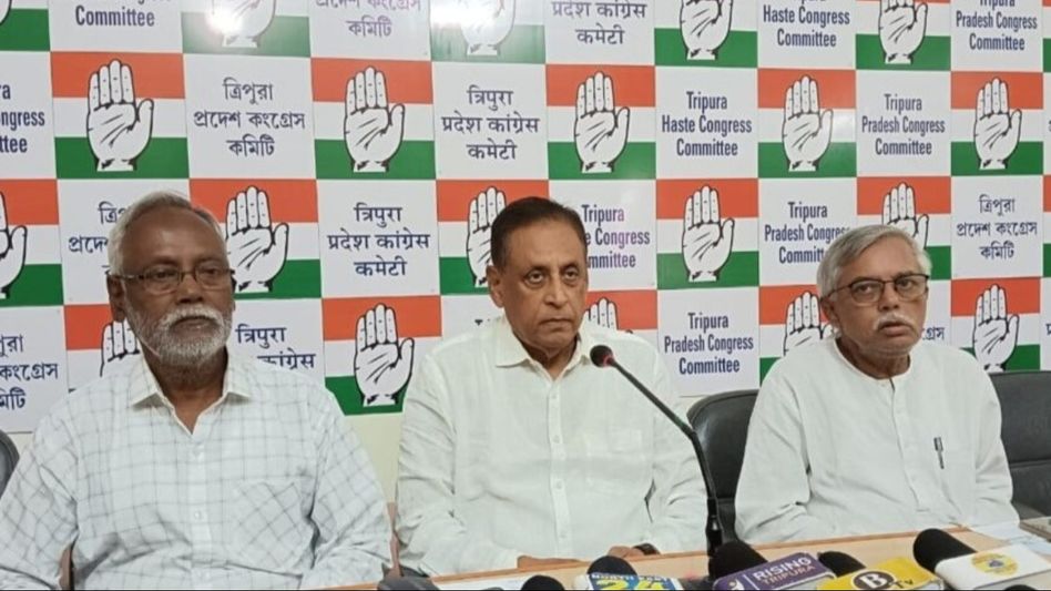 Tripura Congress leader alleges BJP's decade of injustice, calls for INDI alliance support to protect democracy Tripura Congress leader alleges BJP's decade of injustice, calls for INDI alliance support to protect democracy
