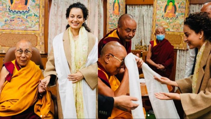 Kangana Ranaut Meets Dalai Lama in Dharamshala, Expresses Gratitude on Social Media