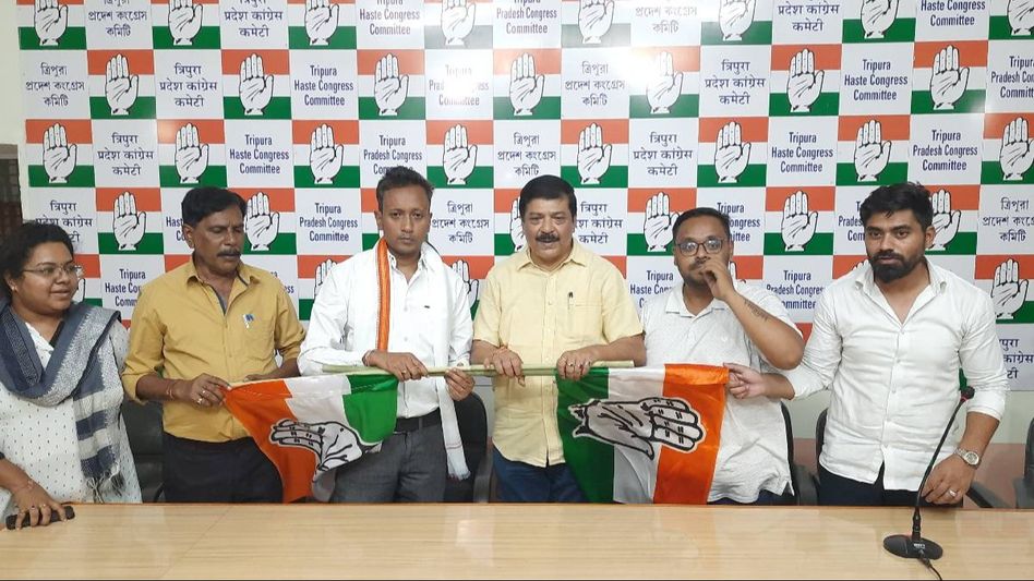 Former Tripura Youth Congress Chief returns to party fold, vows party strengthening Former Tripura Youth Congress Chief returns to party fold, vows party strengthening