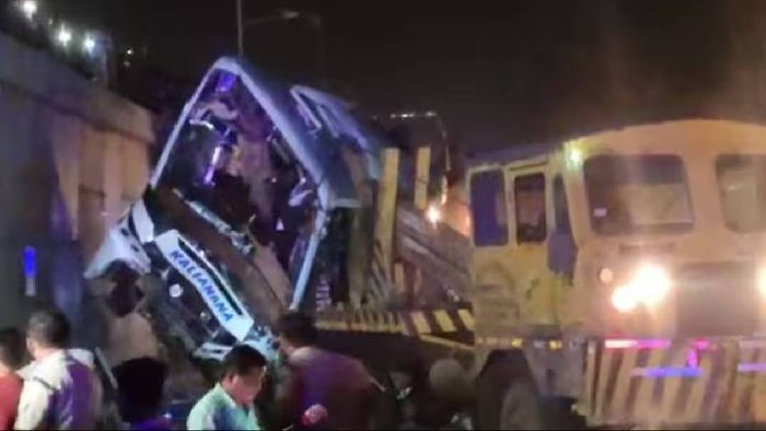 Odisha: 5 dead, 38 injured as bus falls from flyover in Jajpur