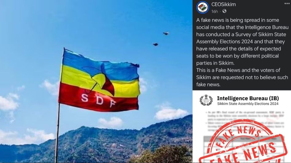Sikkim Lok Sabha election: SDF spokesperson arrested over fake opinion poll Sikkim Lok Sabha election: SDF spokesperson arrested over fake opinion poll