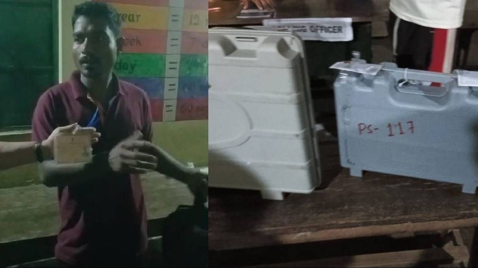 Assam Lok Sabha Election 2024: EVM tampering allegations surface in Margherita, presiding officer pulled up Assam Lok Sabha Election 2024: EVM tampering allegations surface in Margherita, presiding officer pulled up