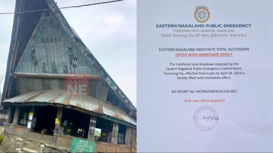 Nagaland: ENPO calls off indefinite shutdown across 6 districts post Lok Sabha elections Nagaland: ENPO calls off indefinite shutdown across 6 districts post Lok Sabha elections