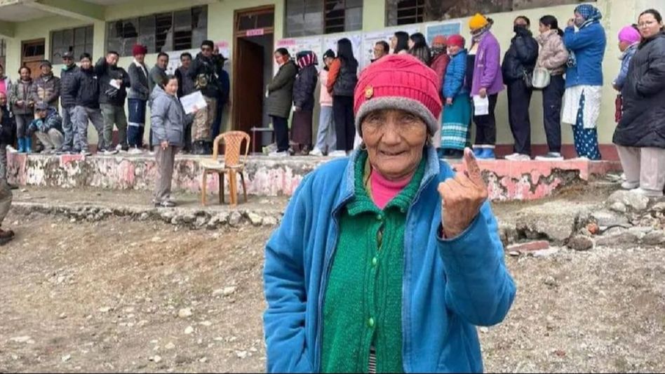Sikkim Legislative Assembly and Lok Sabha polls concluded with voter turnout of 79.90 per cent Sikkim Legislative Assembly and Lok Sabha polls concluded with voter turnout of 79.90 per cent