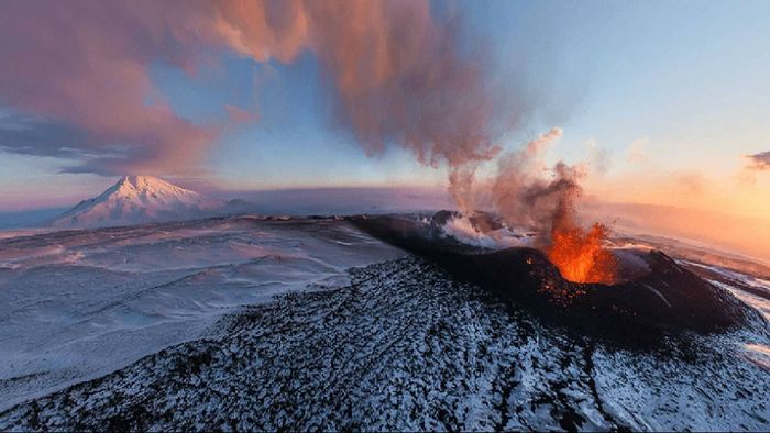 Mount Erebus, Antarctica's highest active volcano, emits gold dust daily.