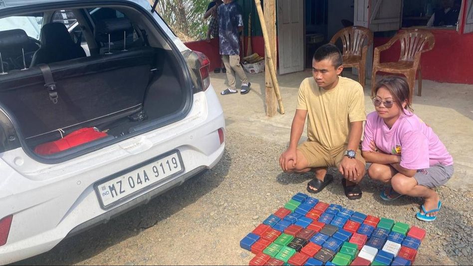 Mizoram police seizes heroin worth 23 lakhs at Champhai Mizoram police seizes heroin worth 23 lakhs at Champhai