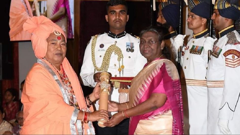 Tripura’s Chittaranjan Maharaj conferred Padma Shri by President Murmu Tripura’s Chittaranjan Maharaj conferred Padma Shri by President Murmu