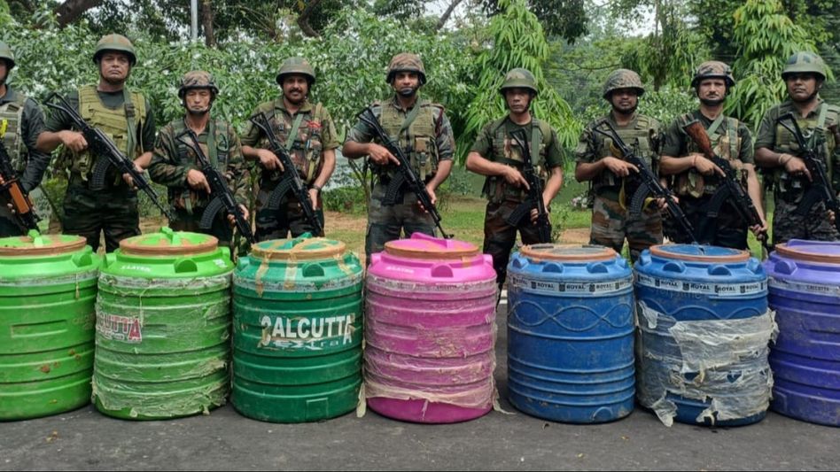 Tripura: Assam Rifles seizes marijuana worth Rs 1.71 crore Tripura: Assam Rifles seizes marijuana worth Rs 1.71 crore