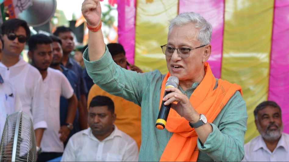 Tripura: BJP leader Jishnu Dev Varma terms CPIM as 'Chinese Products' for failing to give guarantee progress Tripura: BJP leader Jishnu Dev Varma terms CPIM as 'Chinese Products' for failing to give guarantee progress