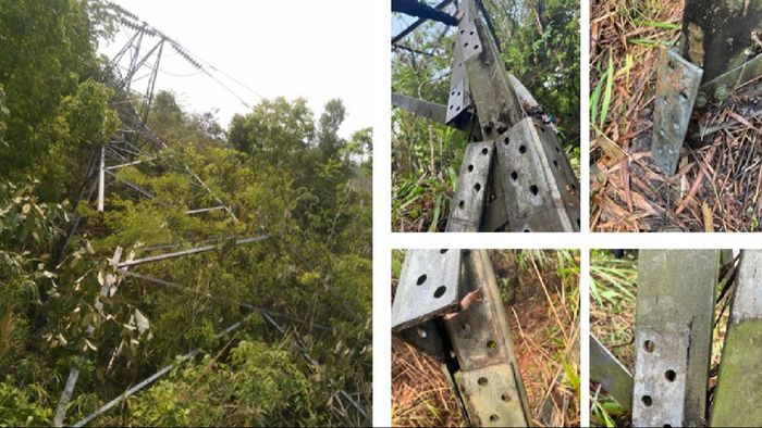 Collapse of 1(One) No. of 132kV Single Circuit Tower (Lat-26.199934º and Lon-94.243384º) of 132kV Wokha-Sanis Transmission line between Yikhum and Riphyim village.