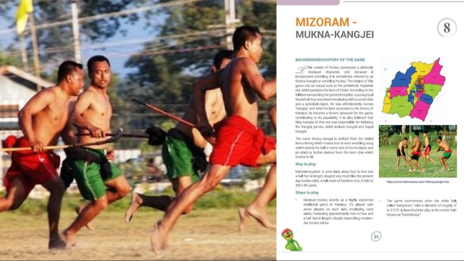 NCERT wrongly attributes Manipur's indigenous game ‘Mukna Kangjei’ to Mizoram, demand for correction raised NCERT wrongly attributes Manipur's indigenous game ‘Mukna Kangjei’ to Mizoram, demand for correction raised