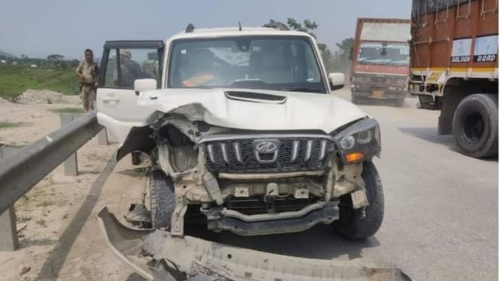 Assam: Assembly Speaker Biswajit Daimary's convoy meets with accident