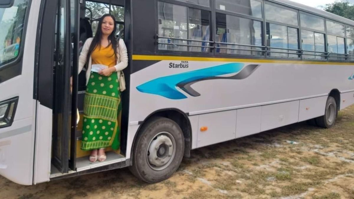 Arunachal: Tungam Riba scripts history as state's first woman bus conductor