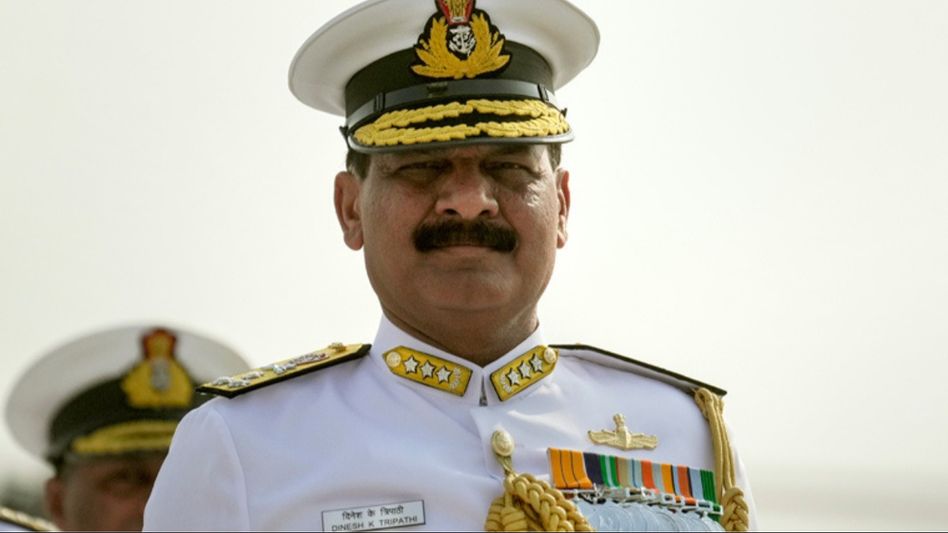 Admiral Dinesh Kumar Tripathi takes charge as new Navy chief Admiral Dinesh Kumar Tripathi takes charge as new Navy chief