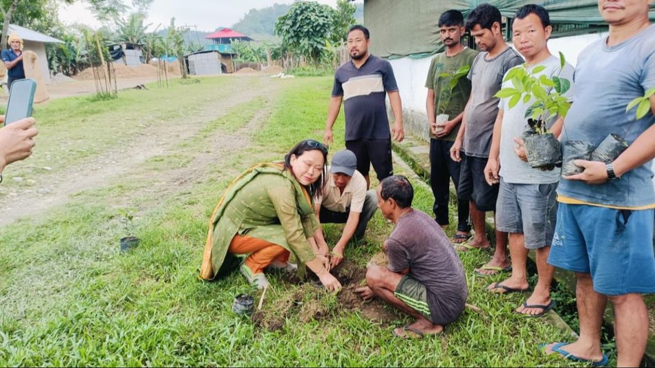 Arunachal: Animal husbandry department celebrates Labour Day with afforestation drive at Nirjuli cattle farm Arunachal: Animal husbandry department celebrates Labour Day with afforestation drive at Nirjuli cattle farm