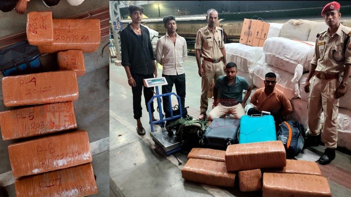 Two Arrested with 89 Kg Marijuana on Train