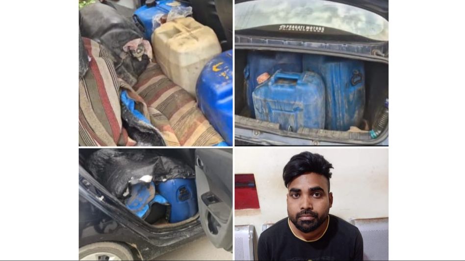 Assam: Police seize 350 litres of suspicious petroleum product in Dibrugarh Assam: Police seize 350 litres of suspicious petroleum product in Dibrugarh