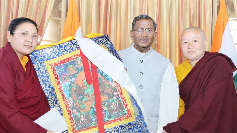 Sikkim Governor donates Rs 4 Lakh for Meditation Hall construction at Takse Ani Gumpa Sikkim Governor donates Rs 4 Lakh for Meditation Hall construction at Takse Ani Gumpa