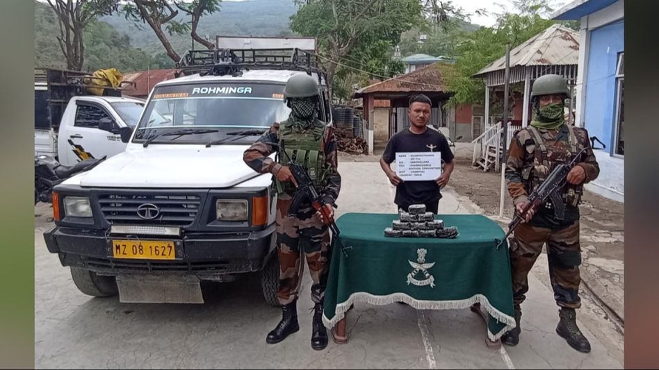 Mizoram: Meth worth over Rs 6 crore seized at Champhai Mizoram: Meth worth over Rs 6 crore seized at Champhai