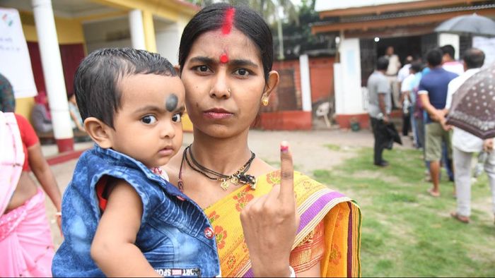 Voter turnout of approximately 61.45% recorded in the third phase