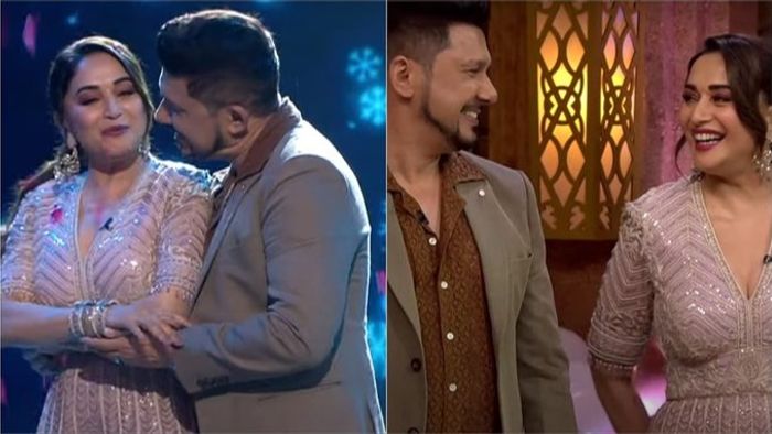 Madhuri Dixit celebrates 57th birthday on 'Dance Deewane' set