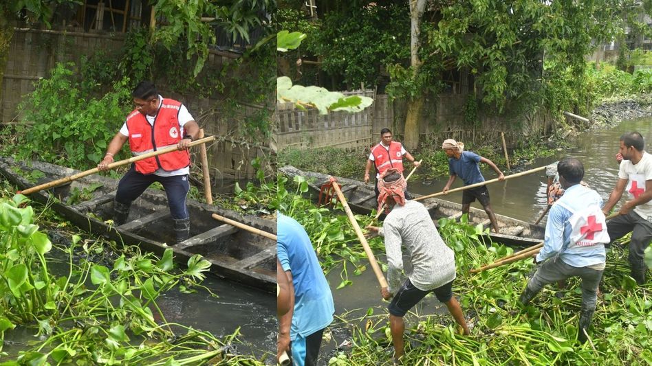 Assam: Silchar BJP MLA leads canal clean-up effort to combat waterlogging crisis Assam: Silchar BJP MLA leads canal clean-up effort to combat waterlogging crisis