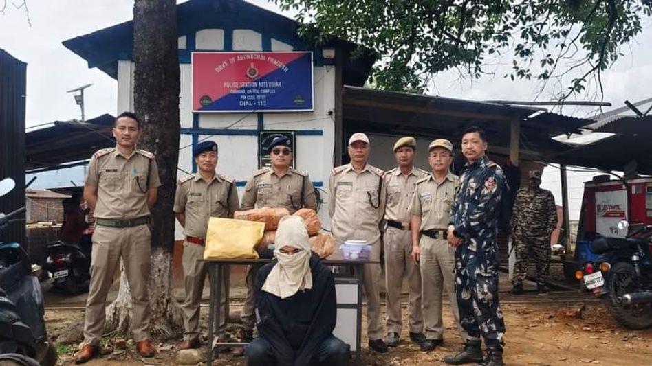 Arunachal Police seizes over 6 kg cannabis, one arrested Arunachal Police seizes over 6 kg cannabis, one arrested