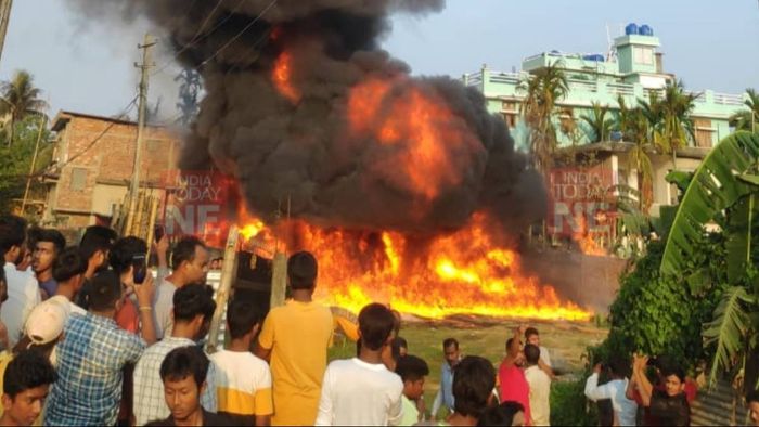 Major Fire Erupts in Satgaon, Guwahati