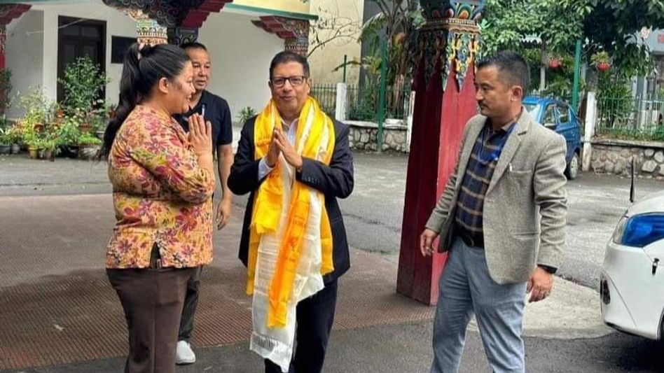 Nepalese ambassador arrives in Sikkim for India-Nepal foundation meeting Nepalese ambassador arrives in Sikkim for India-Nepal foundation meeting