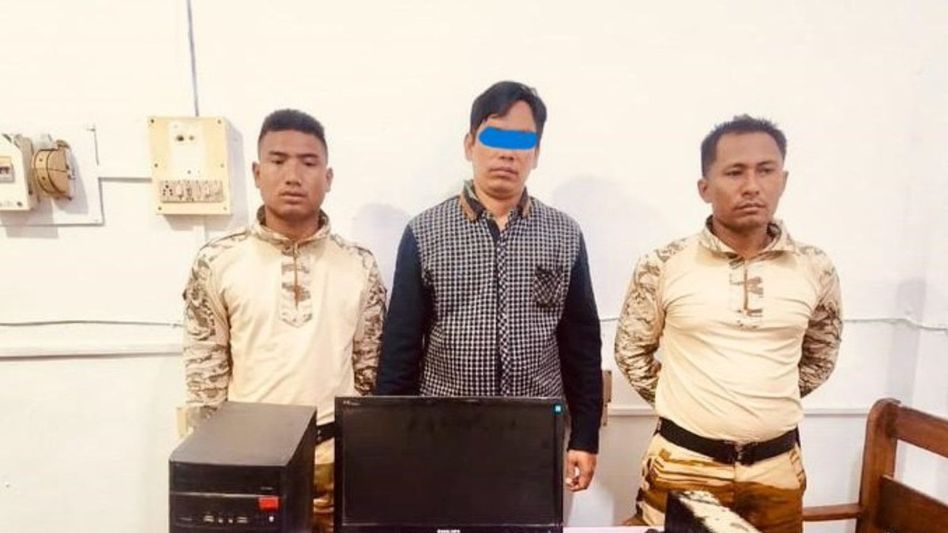 Manipur: One cadre of proscribed outfit KYKL arrested on charges of extortion Manipur: One cadre of proscribed outfit KYKL arrested on charges of extortion