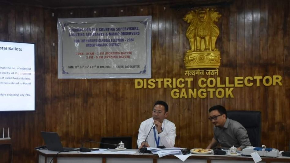 Sikkim: Training for counting officials in general election 2024 begins in Gangtok Sikkim: Training for counting officials in general election 2024 begins in Gangtok