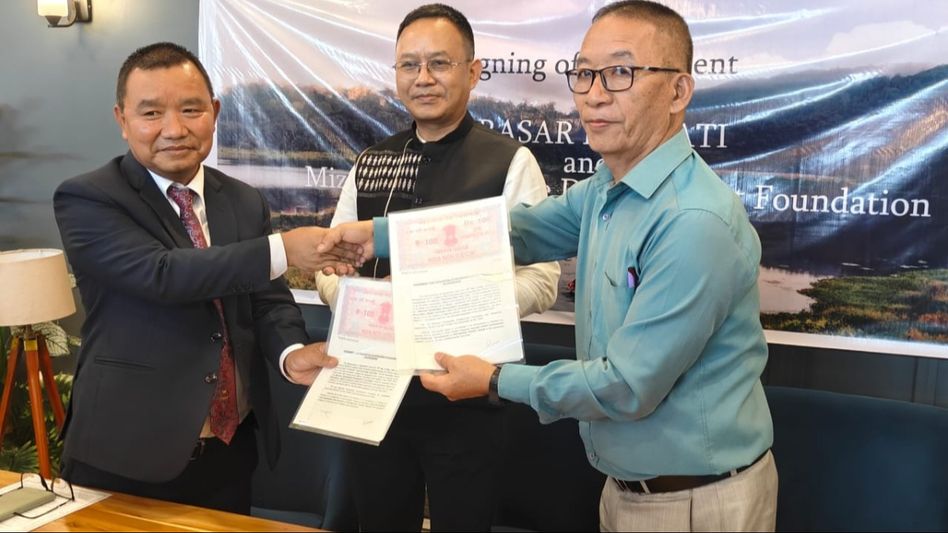 Mizoram Sustainable Development Foundation signs MoU with DDK, Aizawl Mizoram Sustainable Development Foundation signs MoU with DDK, Aizawl