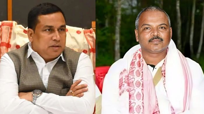 Khumtai MLA Mrinal Saikia accuses cabinet minister Jayanta Mallabaruah of potentially damaging BJP's 2024 election prospects.