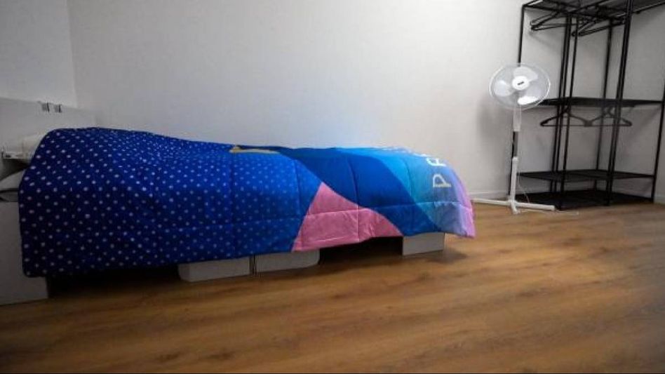 Cardboard beds installed in Olympic village to thwart athlete romance ahead of Paris 2024 Games Cardboard beds installed in Olympic village to thwart athlete romance ahead of Paris 2024 Games
