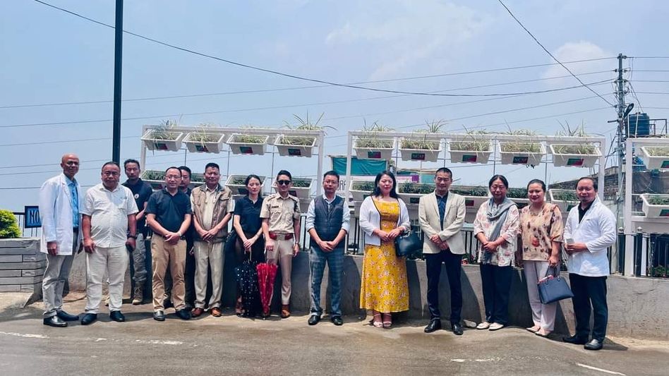 Nagaland: Vertical garden inaugurated at Naga Hospital Authority Kohima to improve air quality Nagaland: Vertical garden inaugurated at Naga Hospital Authority Kohima to improve air quality
