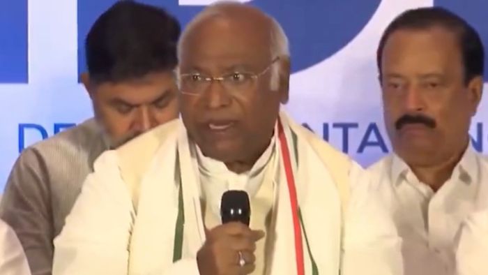 Congress Chief Mallikarjun Kharge slams PM's remarks on Ram temple, calls for EC action