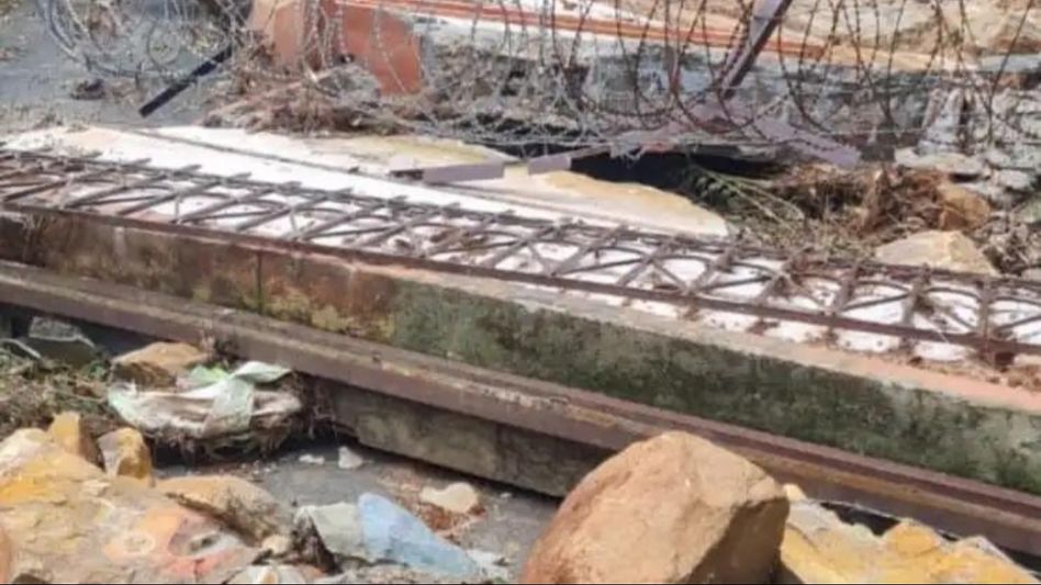 Meghalaya: Retaining wall of new Assembly building collapses Meghalaya: Retaining wall of new Assembly building collapses