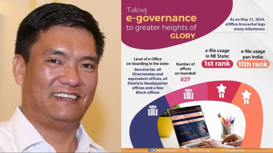 Arunachal CM Pema Khandu lauds eOffice initiative for aiding in government operations Arunachal CM Pema Khandu lauds eOffice initiative for aiding in government operations
