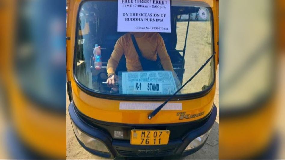 On Buddha Purnima, auto driver offers free rides in Mizoram's Kamalanagar On Buddha Purnima, auto driver offers free rides in Mizoram's Kamalanagar