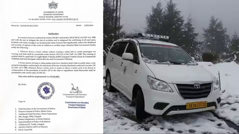 Sikkim: Seat belt mandate halted, transport unit responds to taxi associations' woes Sikkim: Seat belt mandate halted, transport unit responds to taxi associations' woes
