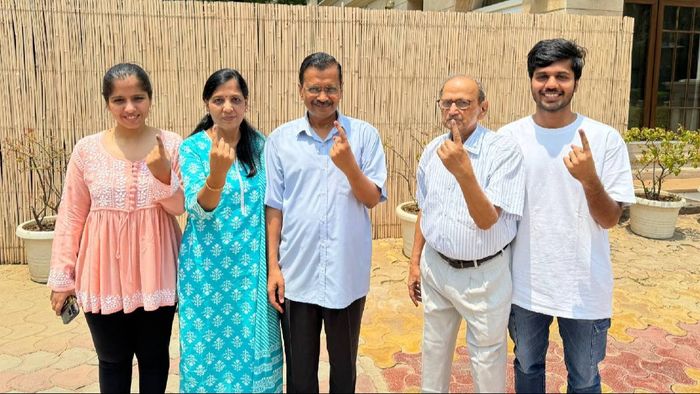 Lok Sabha elections phase 6: 'Voted against dictatorship, unemployment, inflation', says Kejriwal (Photo credit: Arvind Kejriwal on X)
