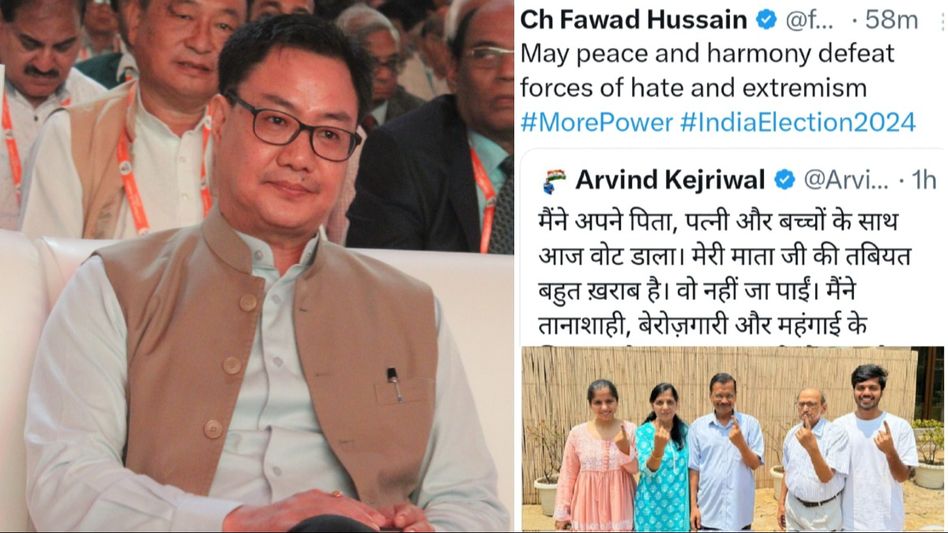 'Like Rahul Gandhi, Arvind Kejriwal has massive support in Pakistan': Kiren Rijiju's dig  'Like Rahul Gandhi, Arvind Kejriwal has massive support in Pakistan': Kiren Rijiju's dig