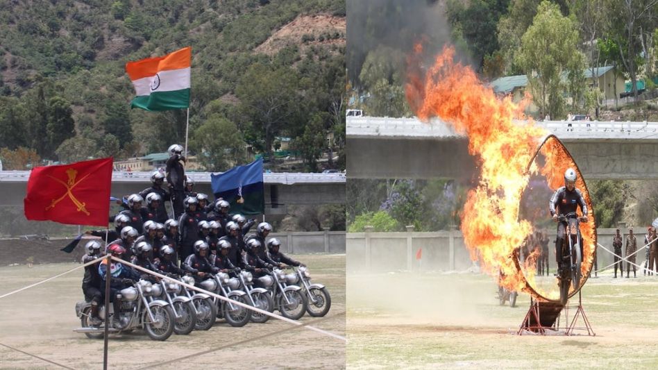 Arunachal: Dare Devils mesmerize troops and locals in Rupa and Tenga valley Arunachal: Dare Devils mesmerize troops and locals in Rupa and Tenga valley