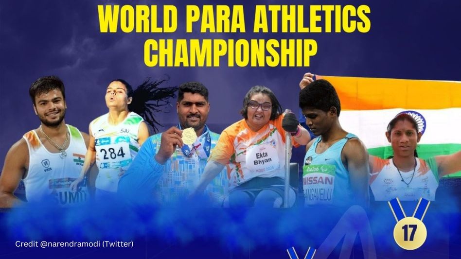 PM Narendra Modi hails India's 'outstanding' performance at World Para Athletics PM Narendra Modi hails India's 'outstanding' performance at World Para Athletics