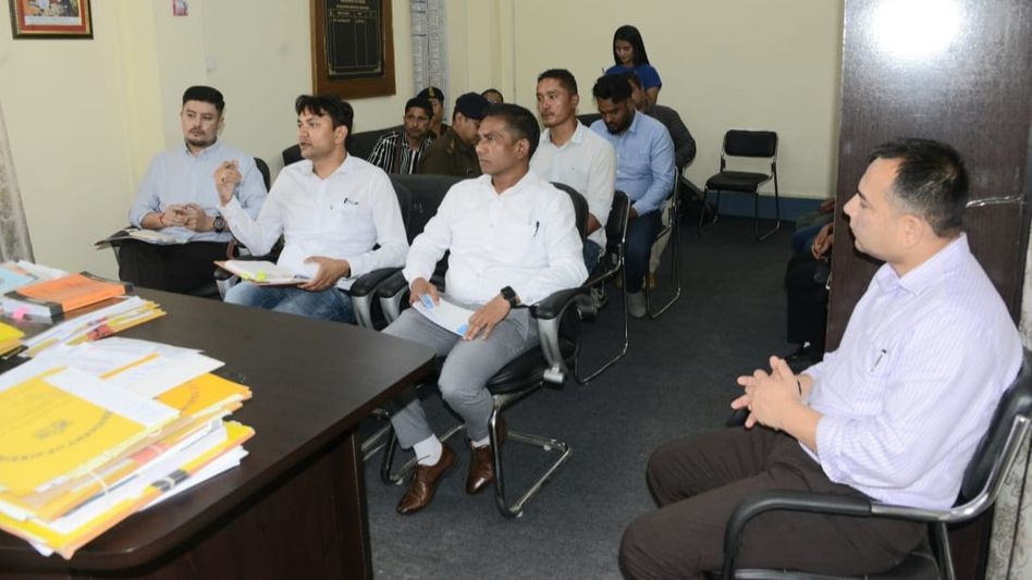 Sikkim: District Collector Tashi Chopel reviews measures to combat water scarcity in Pakyong Sikkim: District Collector Tashi Chopel reviews measures to combat water scarcity in Pakyong