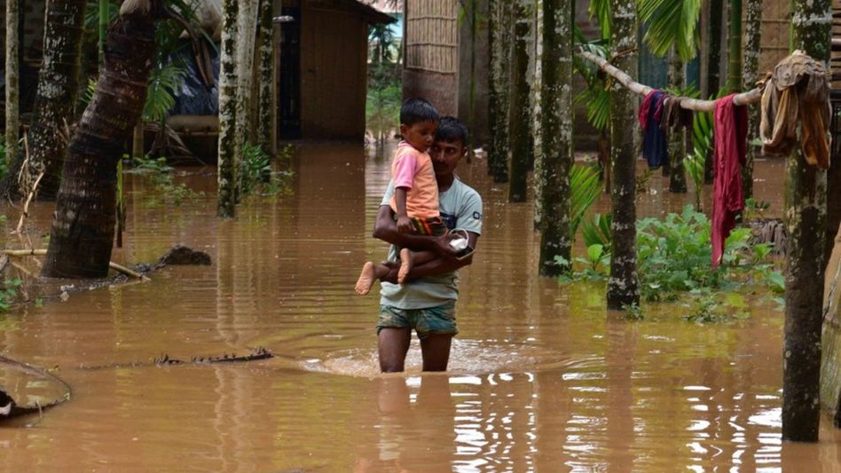 5 dead, 40,000 people affected as heavy rains wreak havoc in Assam 5 dead, 40,000 people affected as heavy rains wreak havoc in Assam