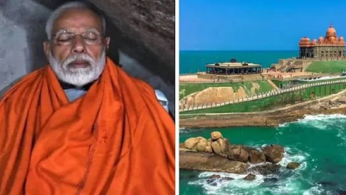 Prime Minister Modi arrives in Kanniyakumari for 45-hour meditation at Vivekananda Rock Memorial