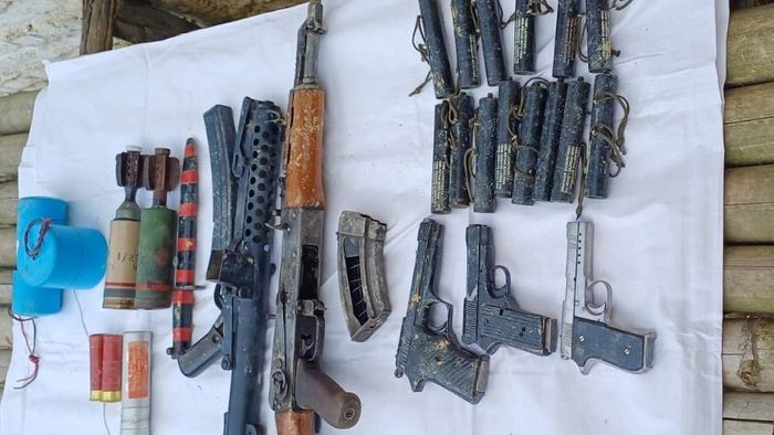 Manipur: Security forces uncover arms cache in Kangpokpi district