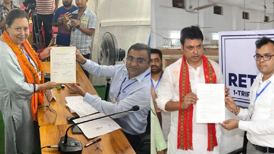 BJP clinches landslide victory in Tripura, both candidates vow to work for development BJP clinches landslide victory in Tripura, both candidates vow to work for development